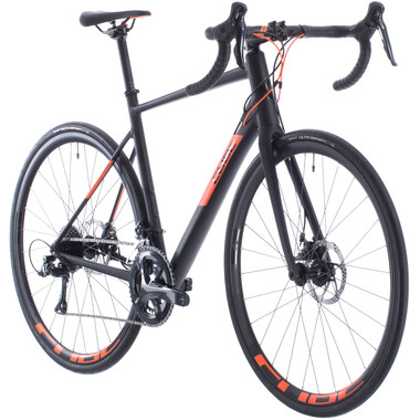 Bicicleta de carrera CUBE ATTAIN PRO Shimano Sora 34/50 Negro/Naranja 2020 0